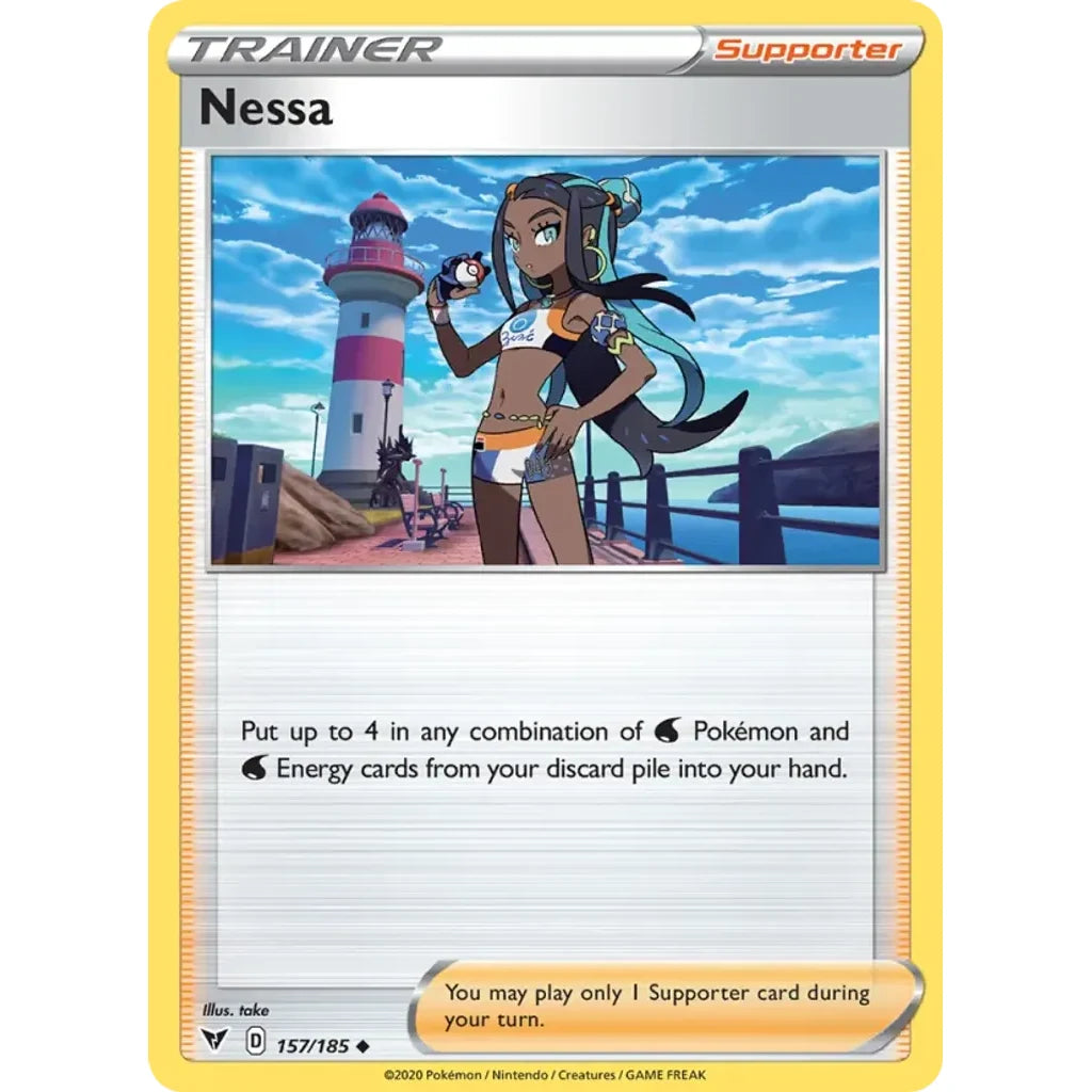 Nessa 157/185 Uncommon Vivid Voltage Pokemon Near Mint (NM) przód