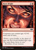 Burn Bright 93 Common Ravnica Allegiance Magic: The Gathering Near Mint (NM) przód