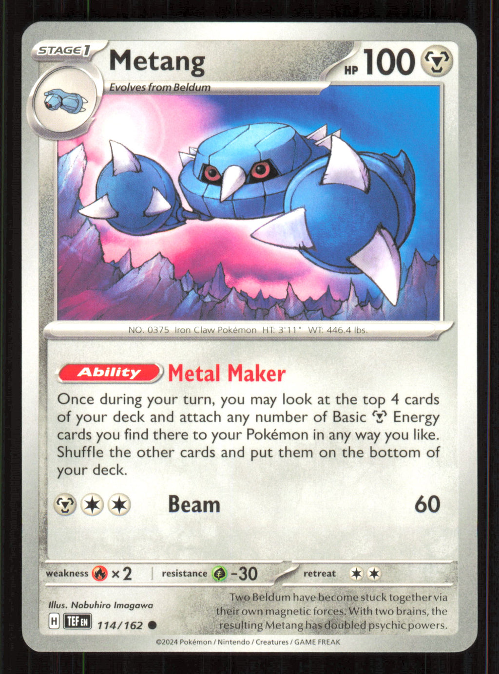 Metang Common Prize Pack Series Cards 114/162 Near Mint (NM) przód