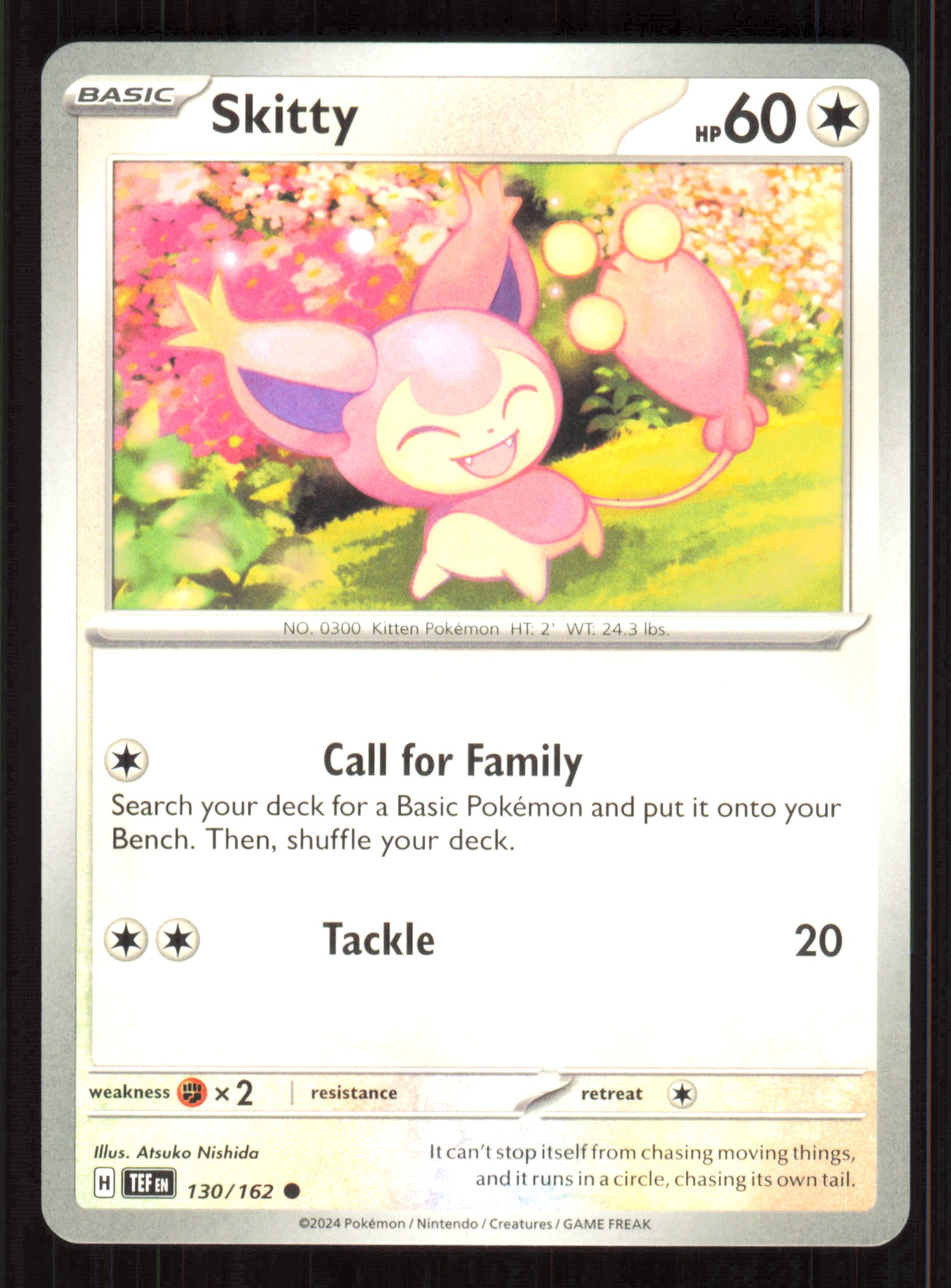 Skitty Common SV05: Temporal Forces 130/162 Near Mint (NM) przód