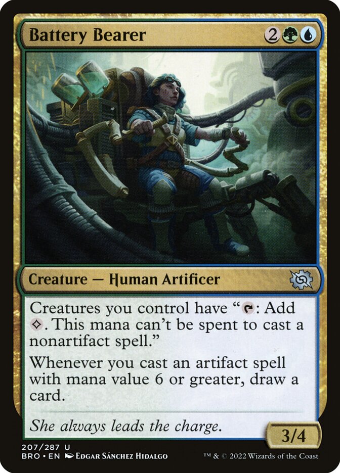 Battery Bearer 207 Uncommon The Brothers' War Magic: The Gathering Near Mint (NM) przód