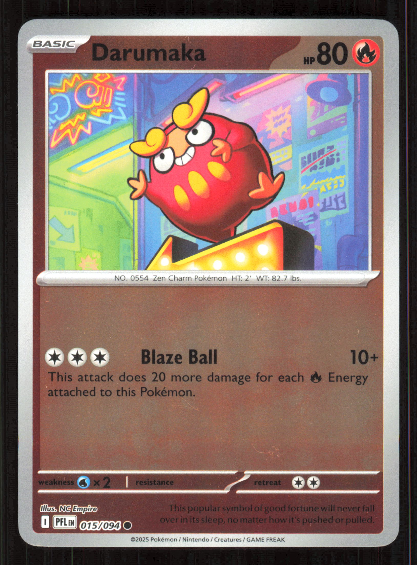 Darumaka Common ME02: Phantasmal Flames 015/094 Near Mint (NM) przód