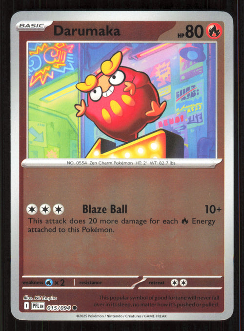 Darumaka Common ME02: Phantasmal Flames 015/094 Near Mint (NM) przód
