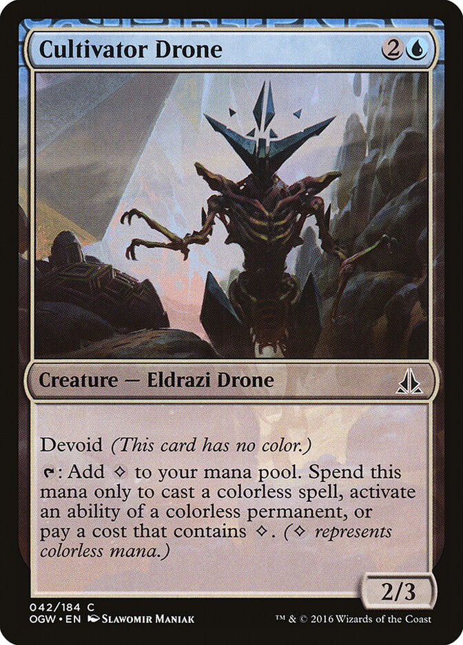 Cultivator Drone 42 Common Oath of the Gatewatch Magic: The Gathering Lightly Played (LP) przód