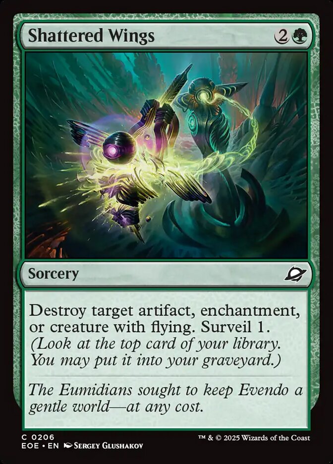 Shattered Wings 206 Common Edge of Eternities Magic: The Gathering Near Mint (NM) przód
