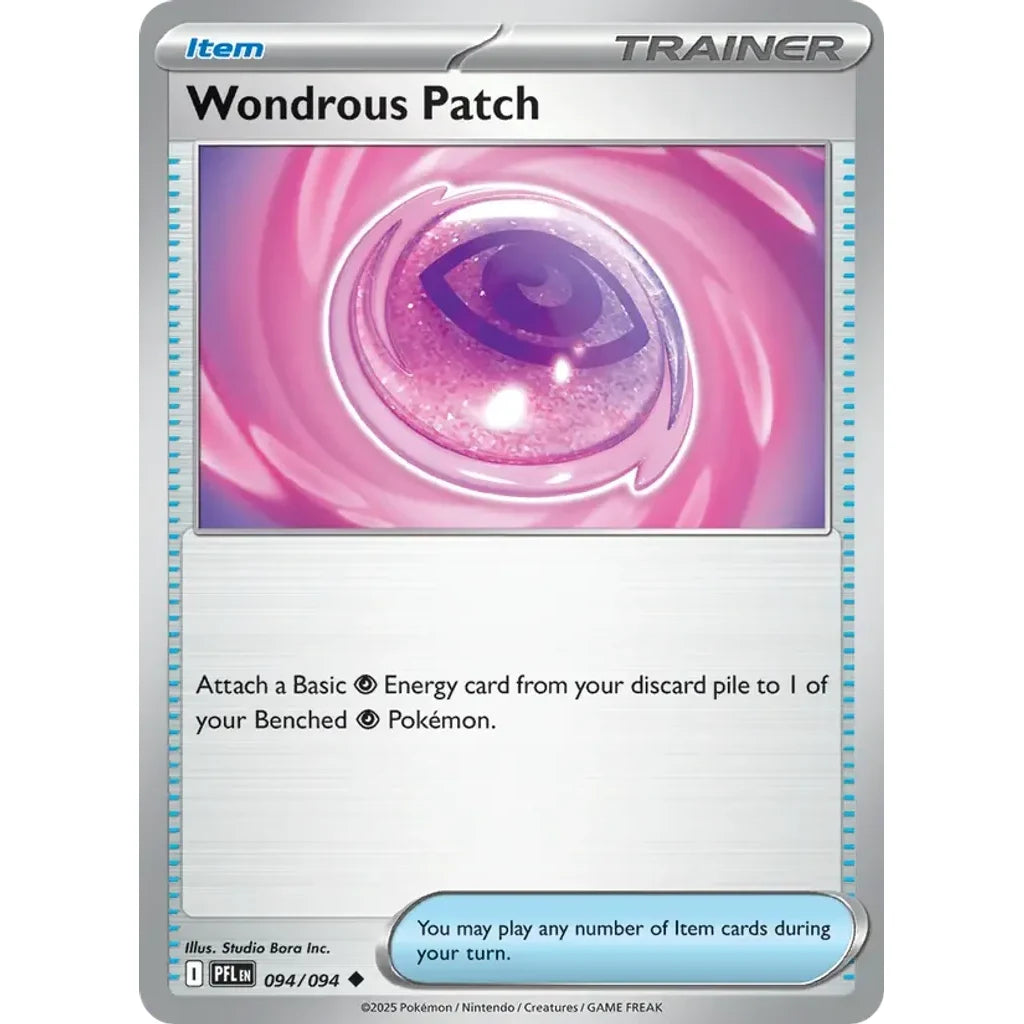 Wondrous Patch 094/094 Uncommon Phantasmal Flames Pokemon Near Mint (NM) przód