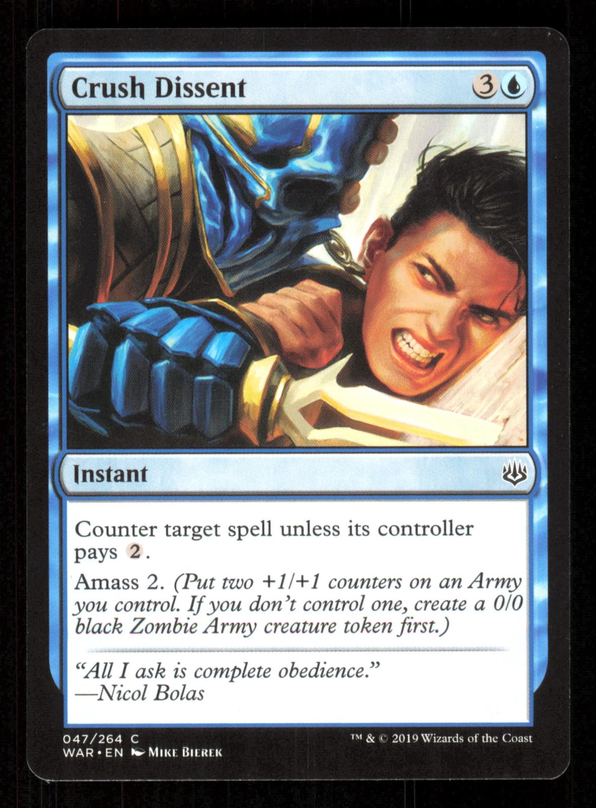 Crush Dissent 47 Common The List Reprints Magic: The Gathering Near Mint (NM) przód