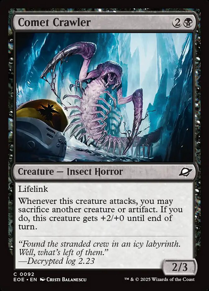 Comet Crawler 92 Common Edge of Eternities Magic: The Gathering Near Mint (NM) przód