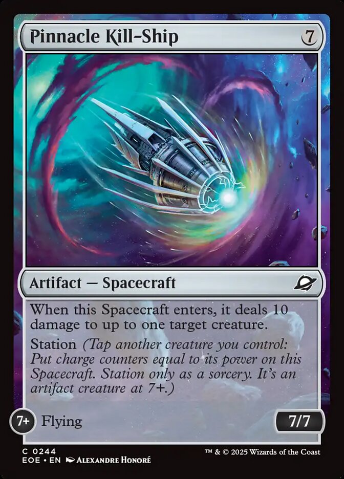 Pinnacle Kill-Ship 244 Common Edge of Eternities Magic: The Gathering Near Mint (NM) przód