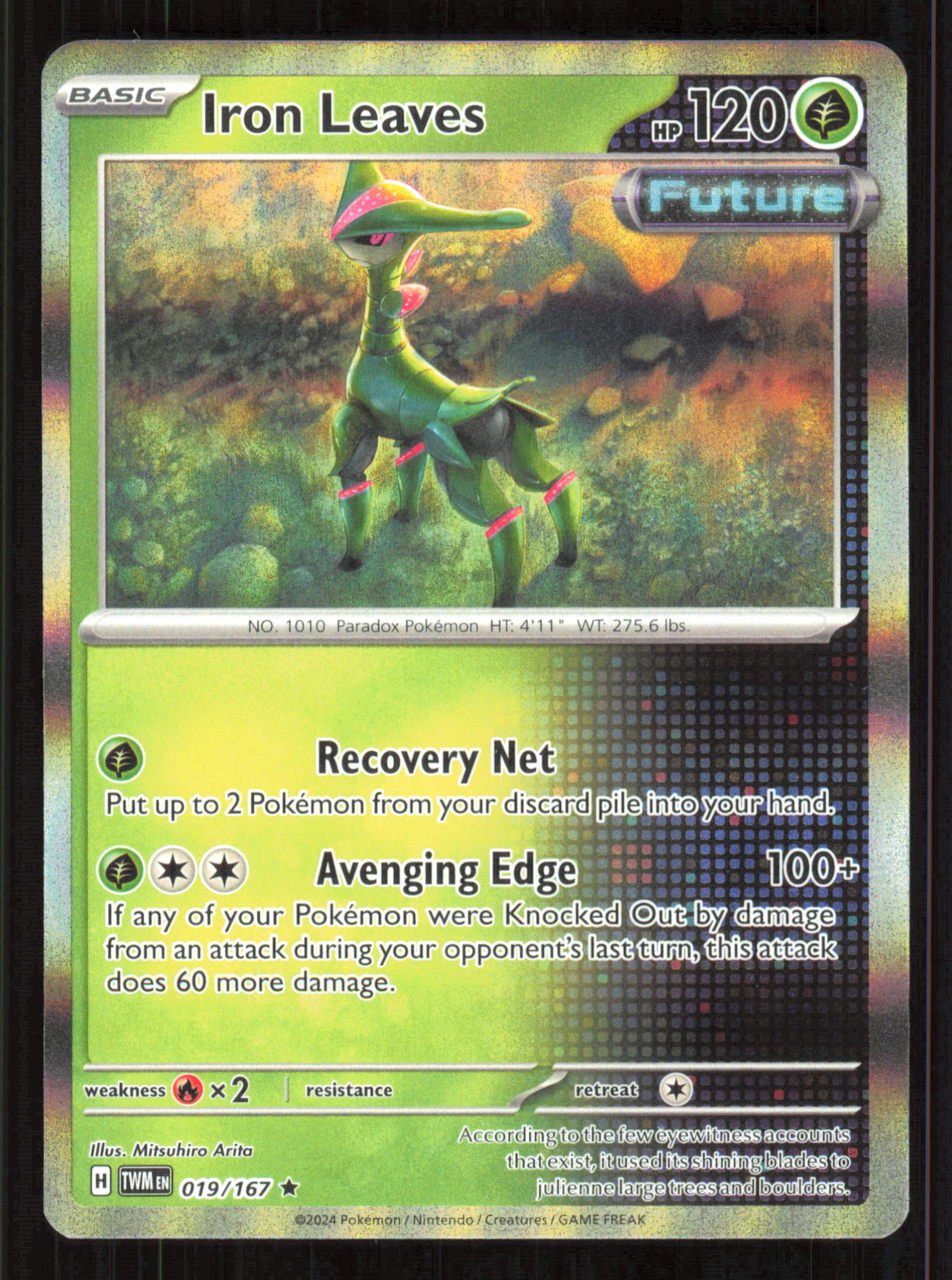 Iron Leaves Rare SV06: Twilight Masquerade 019/167 Near Mint (NM) — przód