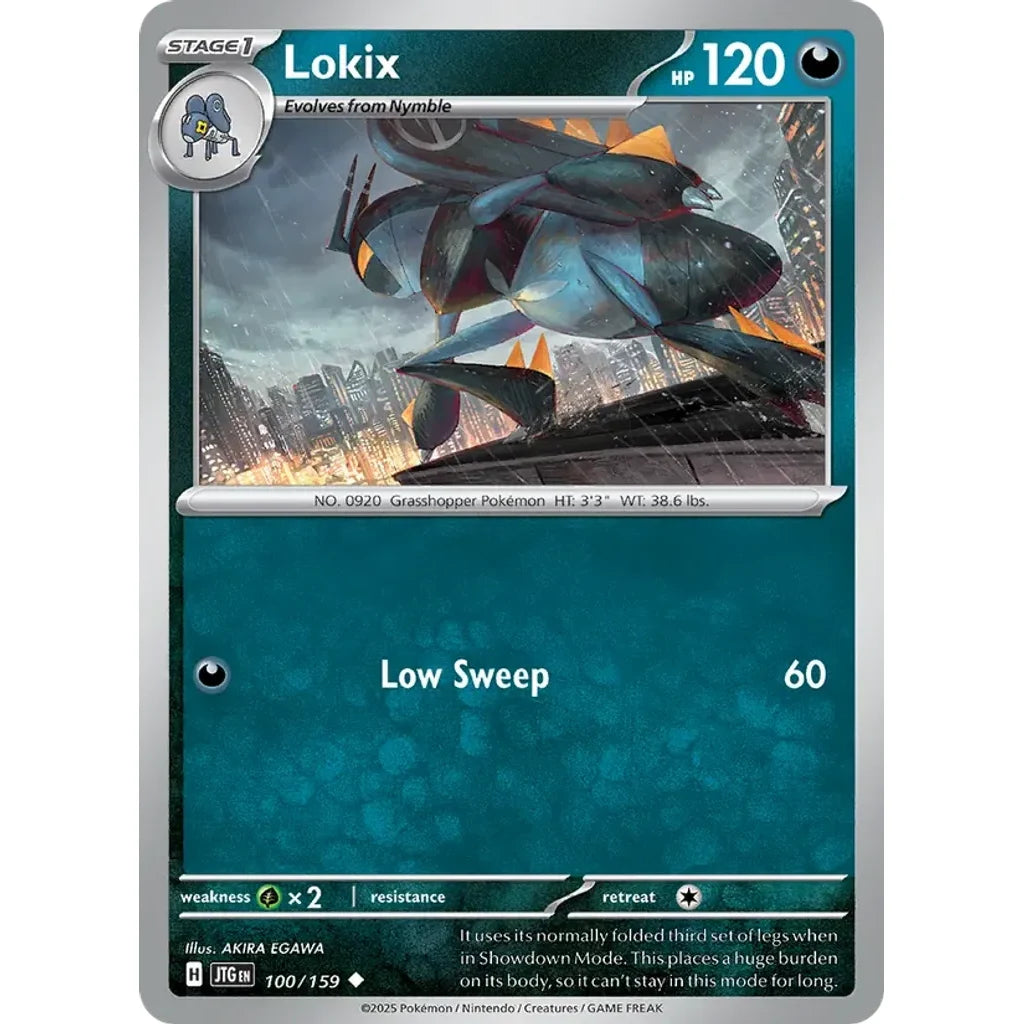Lokix 100/159 Uncommon Journey Together Pokemon Reverse Holo Near Mint (NM) przód