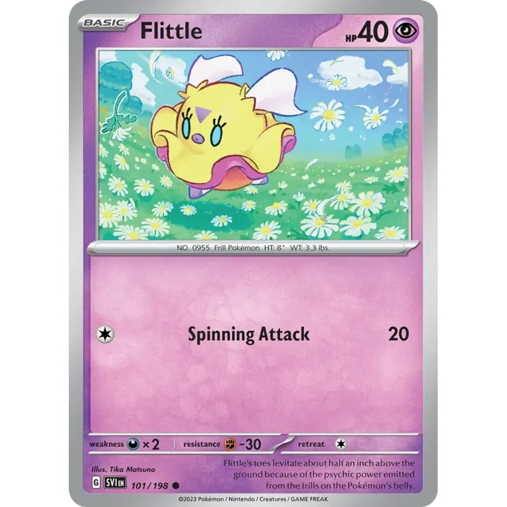 Flittle 101/198 Common Scarlet &amp; Violet Pokemon Lightly Played (LP) przód