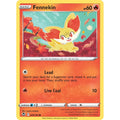 Fennekin 025/195 Common Silver Tempest Pokemon Reverse Holo Lightly Played (LP) przód