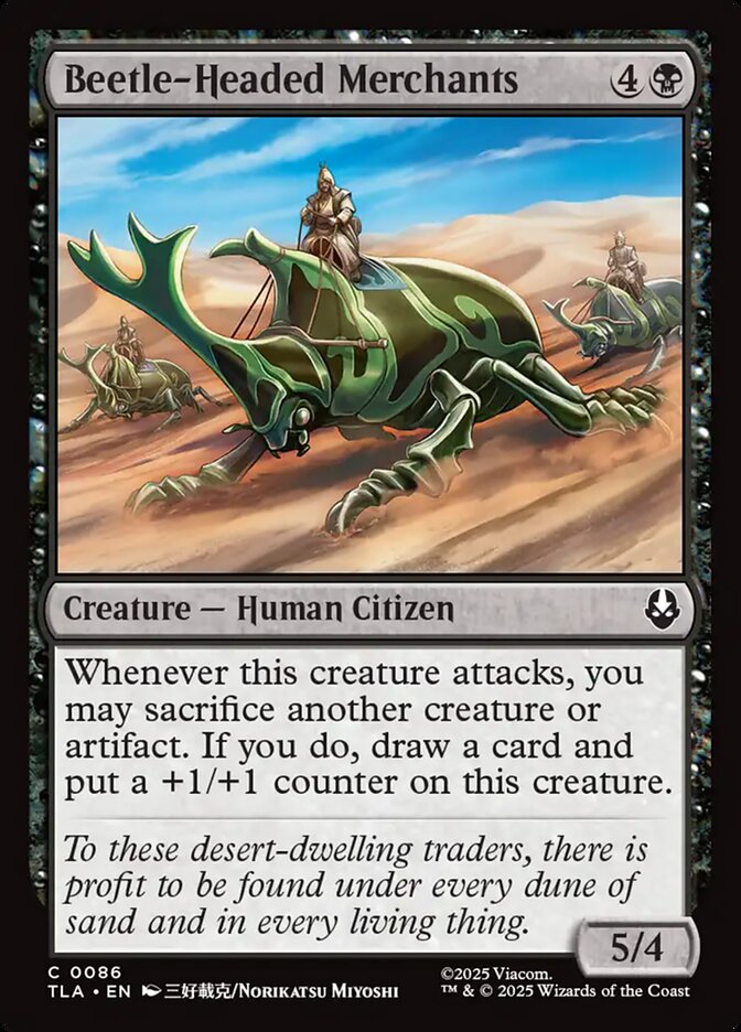 Beetle-Headed Merchants 86 Avatar: The Last Airbender Magic: The Gathering Near Mint (NM) przód