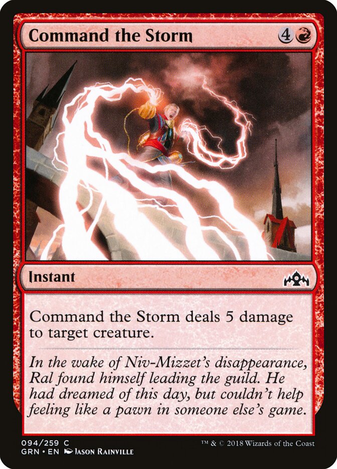 Command the Storm 94 Common Guilds of Ravnica Magic: The Gathering Near Mint (NM) przód