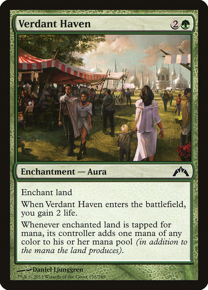 Verdant Haven 138 Common Gatecrash Magic: The Gathering Near Mint (NM) przód
