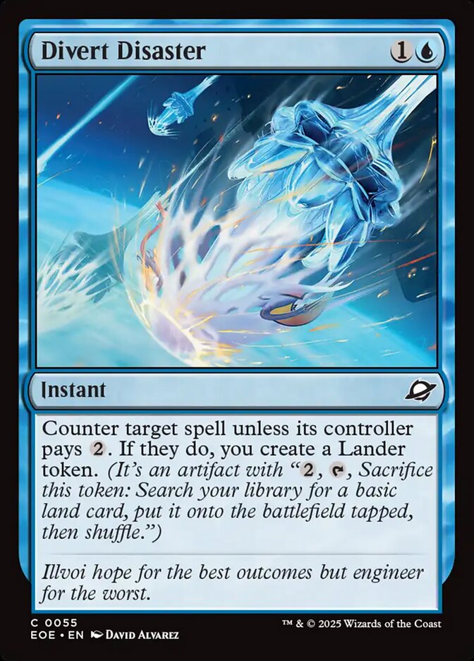 Divert Disaster 55 Common Edge of Eternities Magic: The Gathering Near Mint (NM) przód