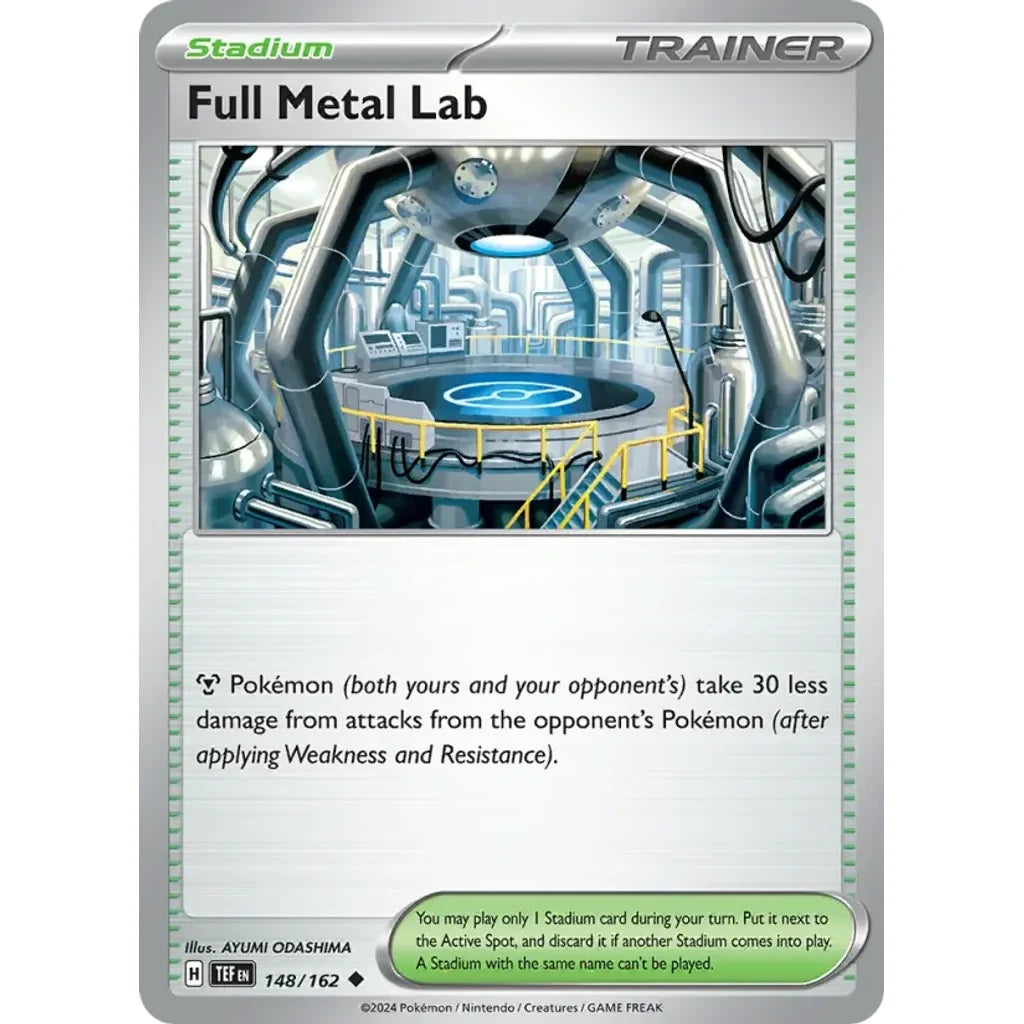 Full Metal Lab 148/162 Uncommon Temporal Forces Pokemon Lightly Played (LP) przód
