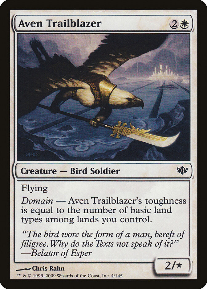 Aven Trailblazer 4 Common Conflux Magic: The Gathering Lightly Played (LP) przód