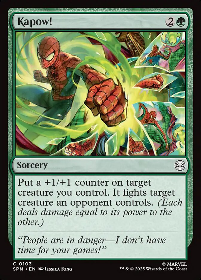 Kapow! 103 Common Marvel's Spider-Man Magic: The Gathering Near Mint (NM) przód