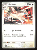 Linoone Uncommon SV03: Obsidian Flames 168/197 Near Mint (NM) przód