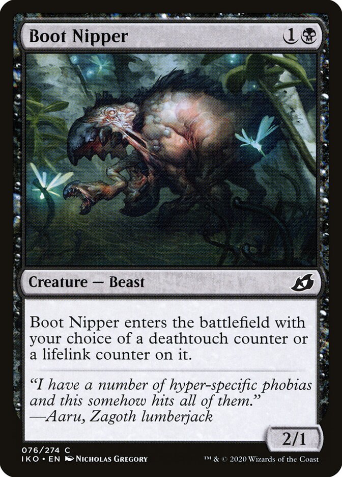 Boot Nipper 76 Common Ikoria: Lair of Behemoths Magic: The Gathering Near Mint (NM) przód
