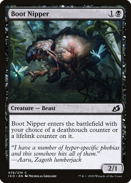 Boot Nipper 76 Common Ikoria: Lair of Behemoths Magic: The Gathering Near Mint (NM) przód