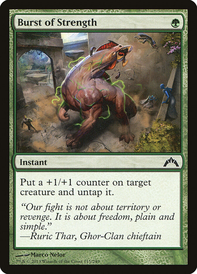 Burst of Strength 115 Common Gatecrash Magic: The Gathering Near Mint (NM) przód