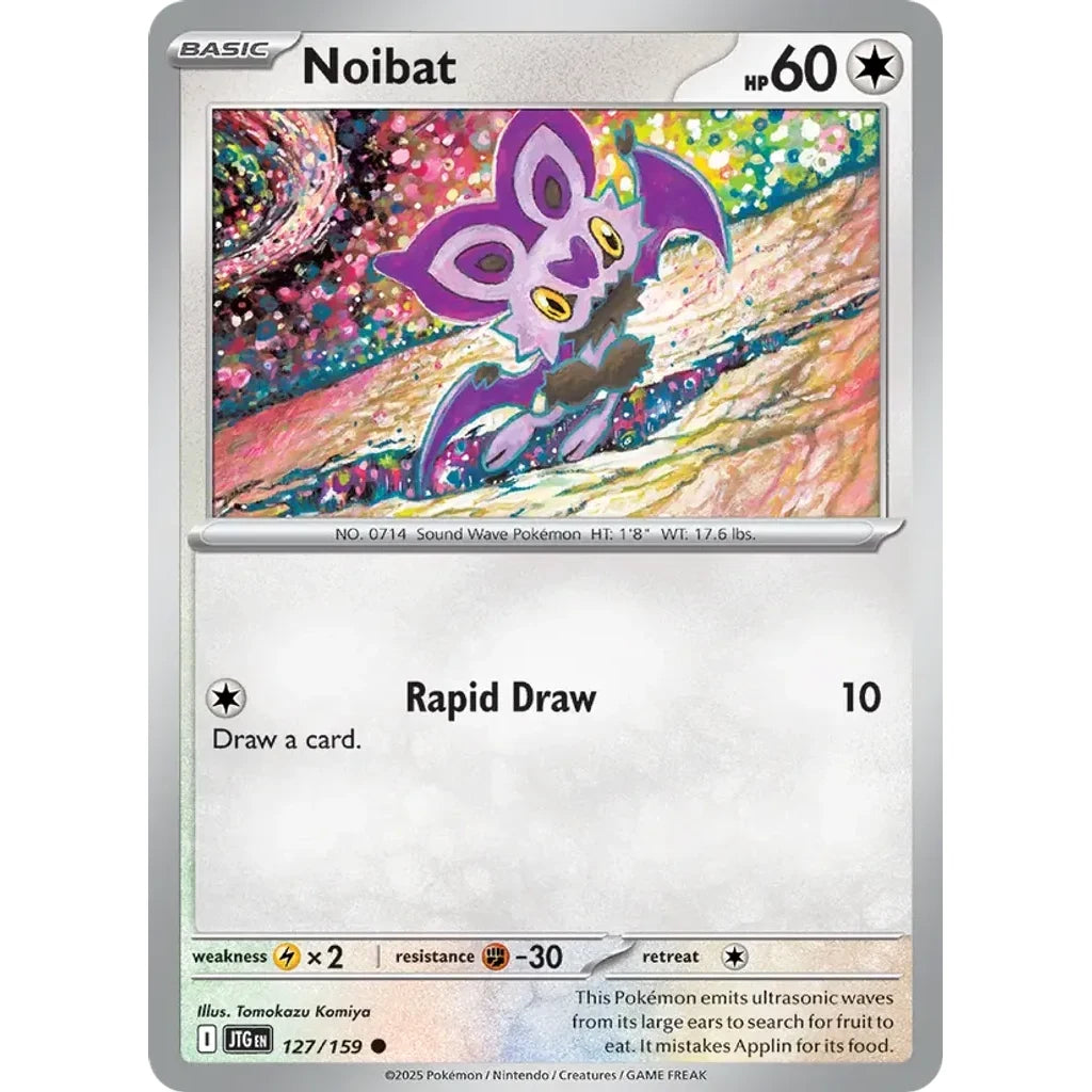 Noibat 127/159 Common Journey Together Pokemon Reverse Holo Near Mint (NM) przód
