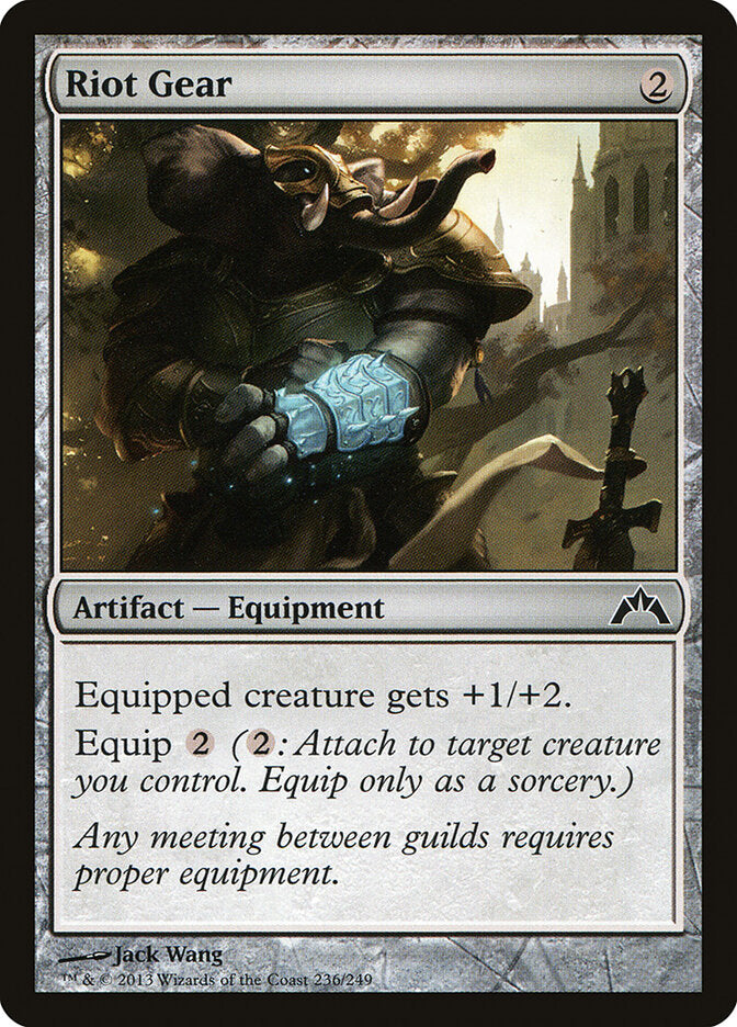 Riot Gear 236 Common Gatecrash Magic: The Gathering Near Mint (NM) przód