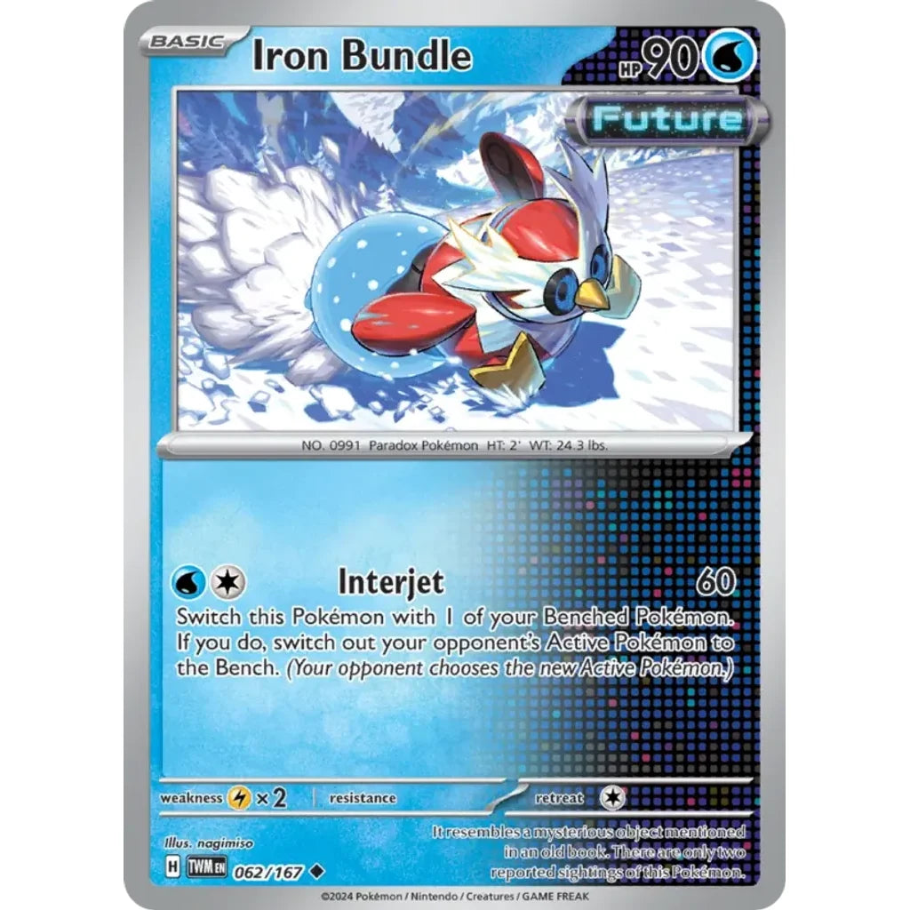 Iron Bundle 062/167 Uncommon Twilight Masquerade Pokemon Near Mint (NM) przód