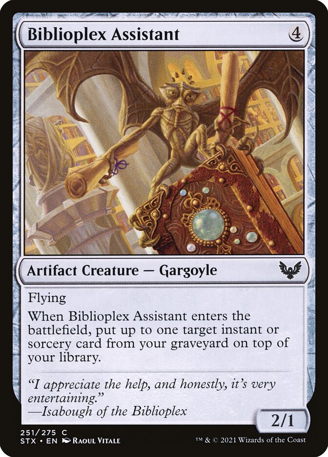 Biblioplex Assistant 251 Common Strixhaven: School of Mages Magic: The Gathering Near Mint (NM) przód