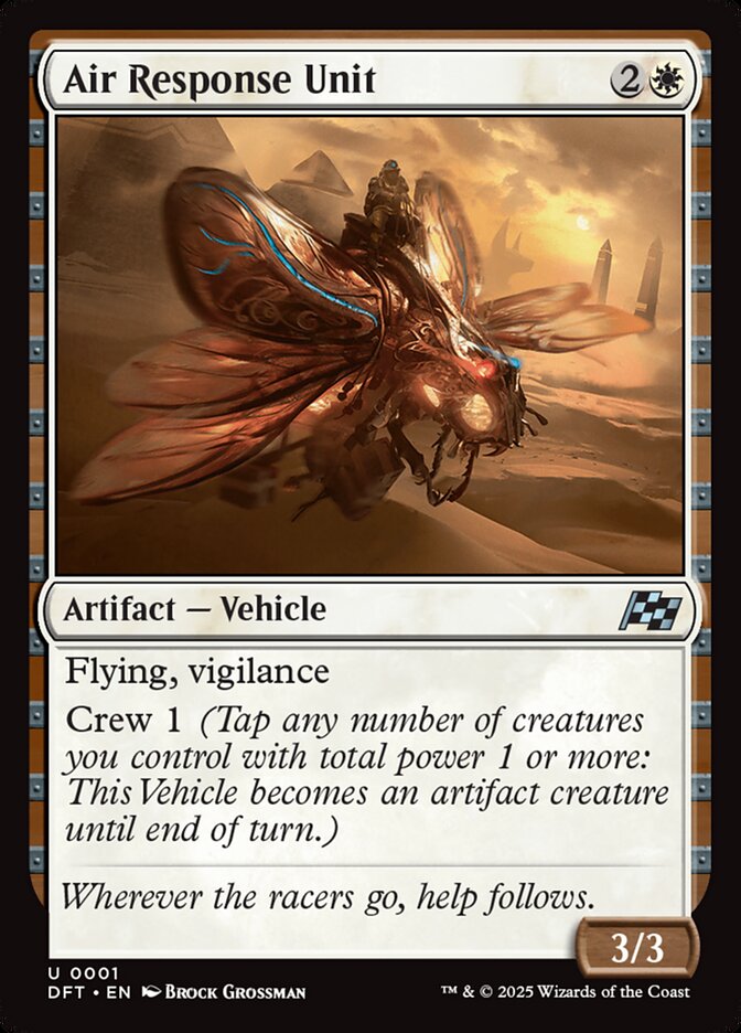 Air Response Unit 1 Uncommon Aetherdrift Magic: The Gathering Near Mint (NM) przód