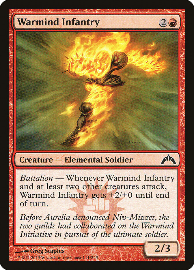 Warmind Infantry 111 Common Gatecrash Magic: The Gathering Near Mint (NM) przód