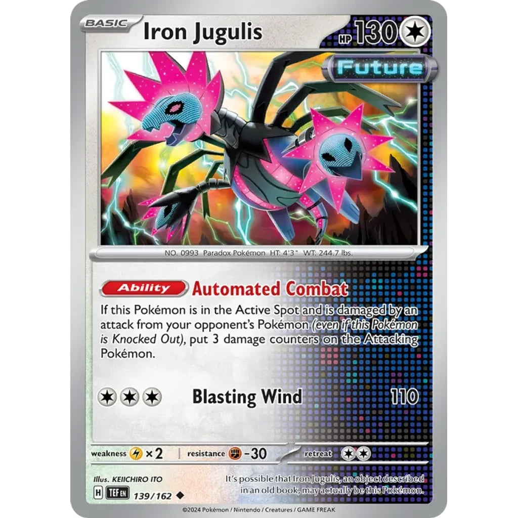 Iron Jugulis 139/162 Uncommon Temporal Forces Pokemon Near Mint (NM) przód