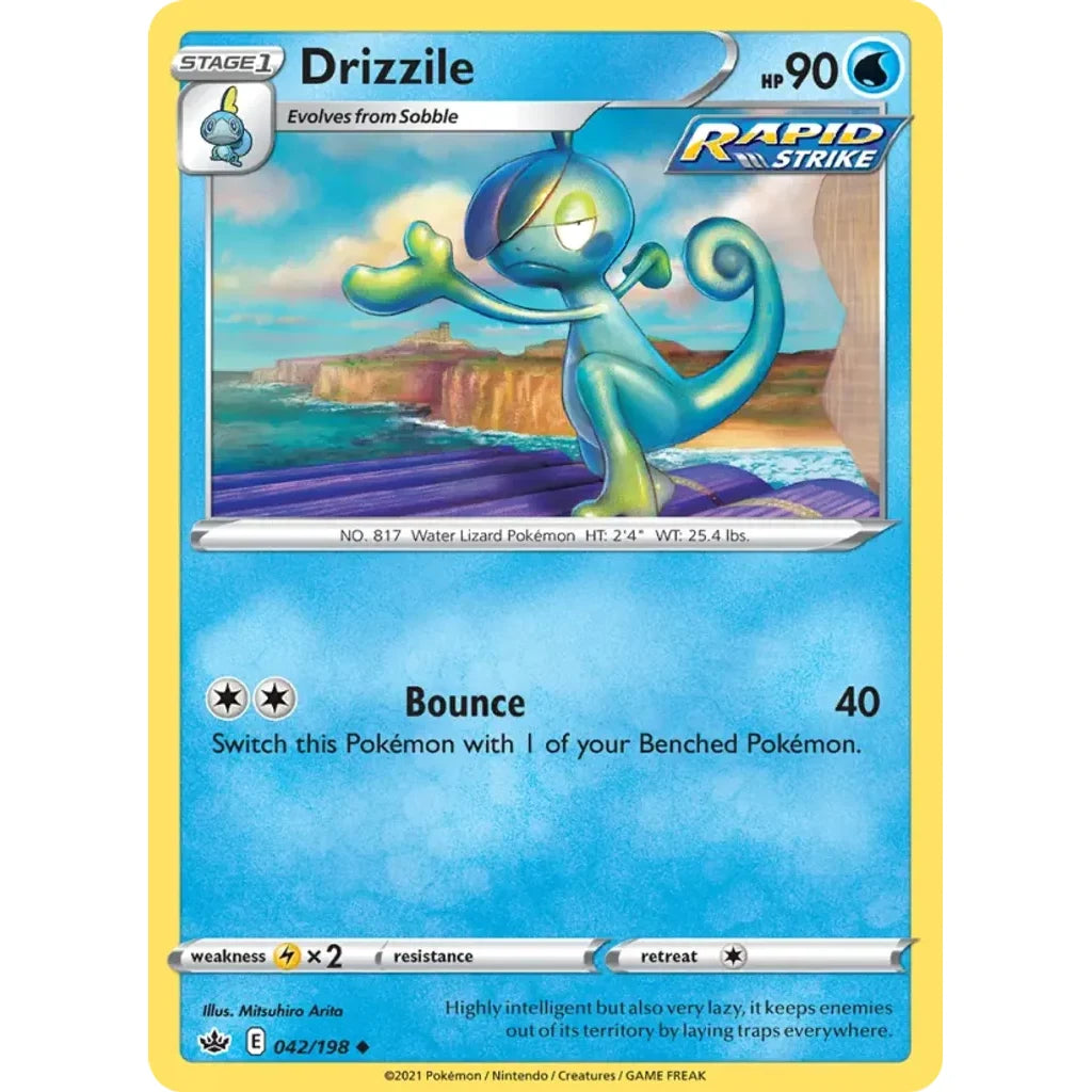 Drizzile 042/198 Uncommon Chilling Reign Pokemon Near Mint (NM) przód