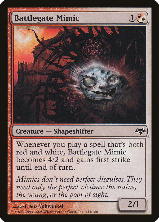 Battlegate Mimic 133 Common Eventide Magic: The Gathering Lightly Played (LP) przód