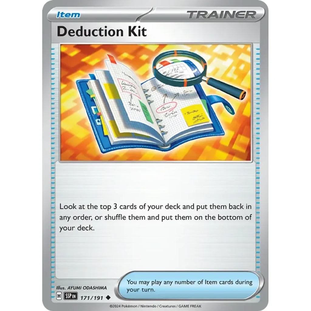 Deduction Kit 171/191 Uncommon Surging Sparks Pokemon Lightly Played (LP) przód