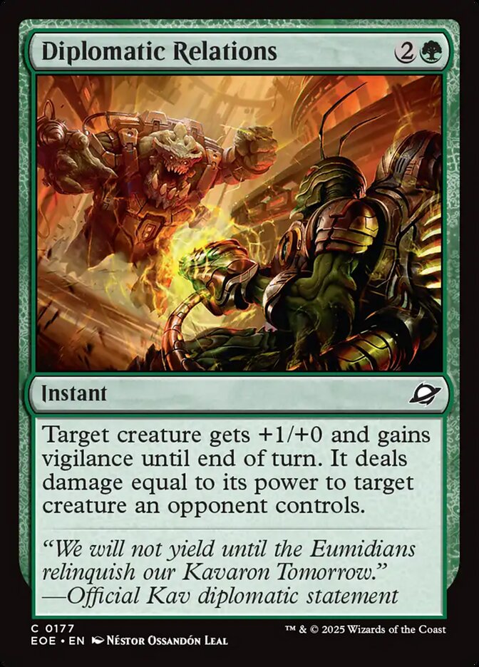 Diplomatic Relations 177 Common Edge of Eternities Magic: The Gathering Near Mint (NM) przód