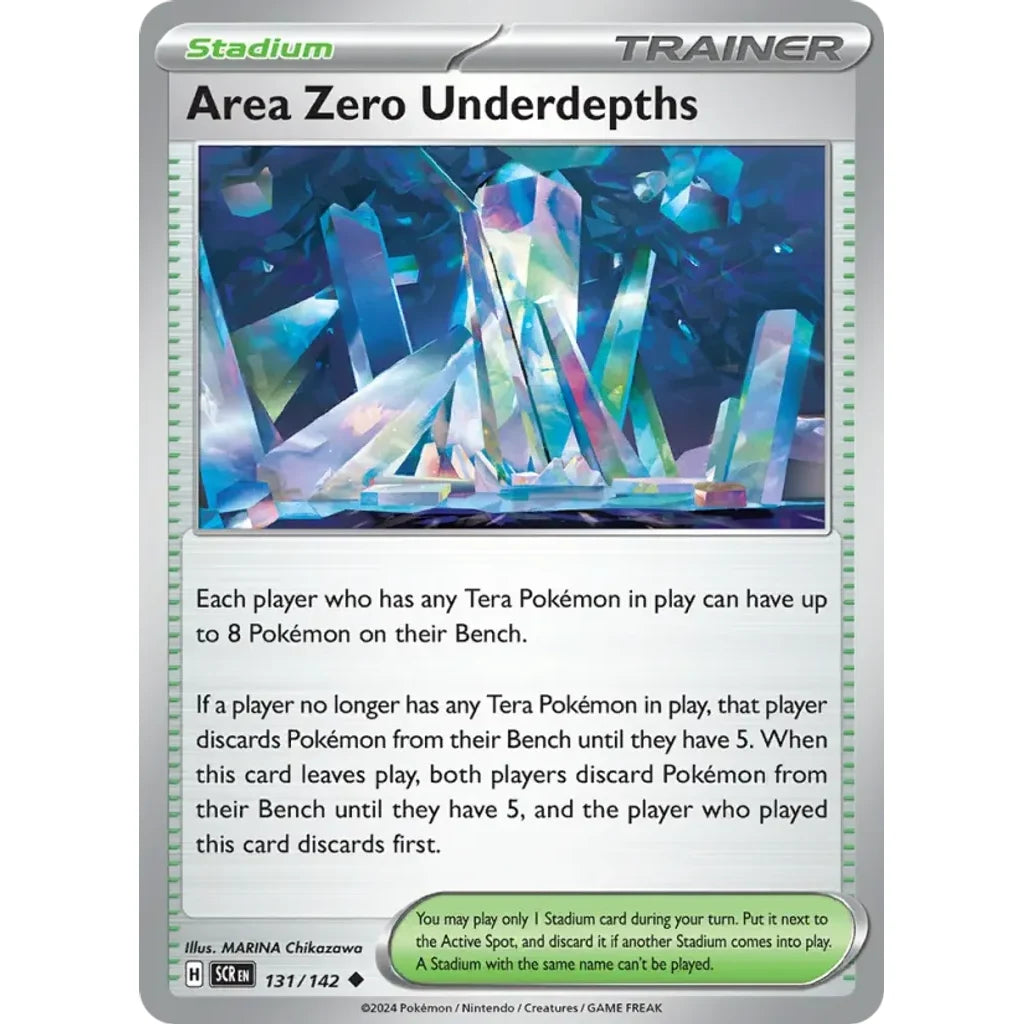Area Zero Underdepths 131/142 Uncommon Stellar Crown Pokemon Reverse Holo Near Mint (NM) przód