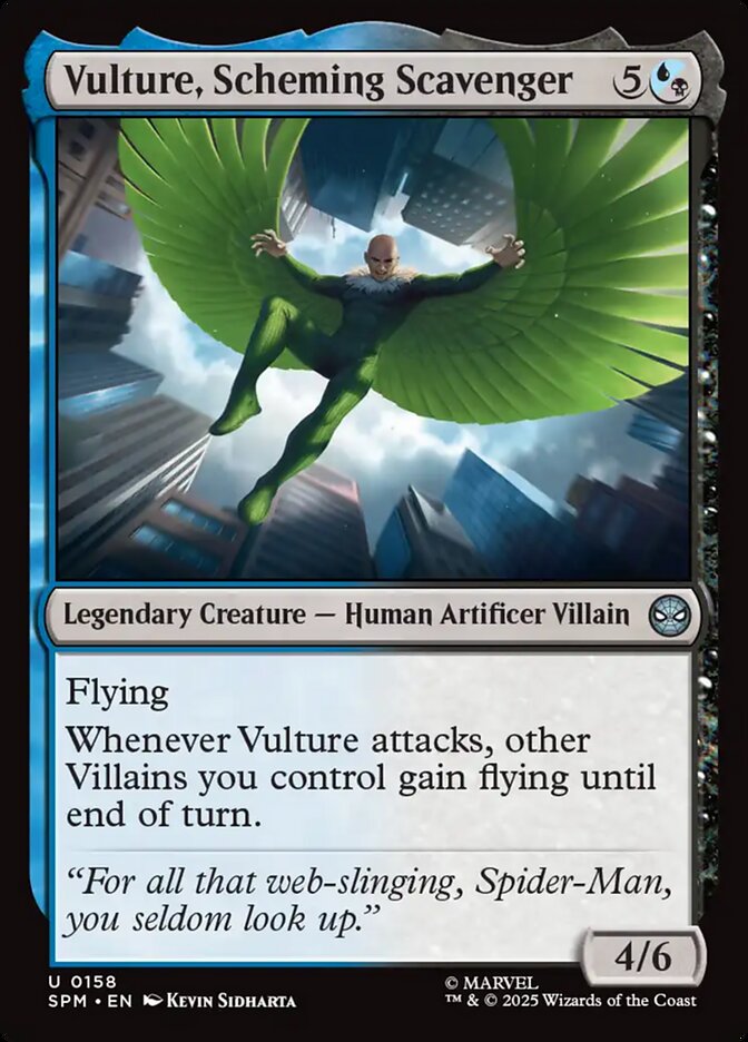 Vulture, Scheming Scavenger 158 Marvel's Spider-Man Magic: The Gathering Near Mint (NM) przód