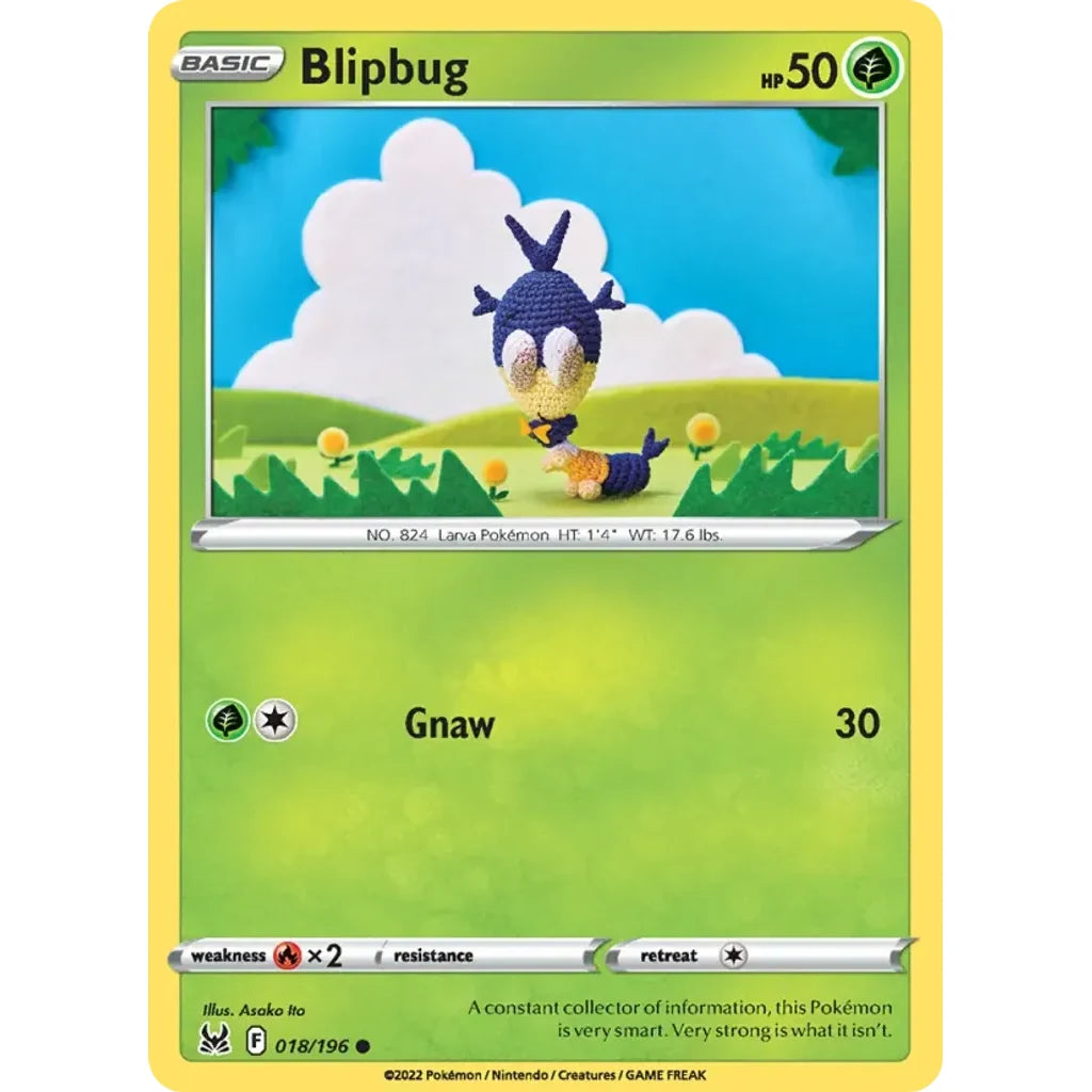 Blipbug 018/196 Common Lost Origin Pokemon Near Mint (NM) przód