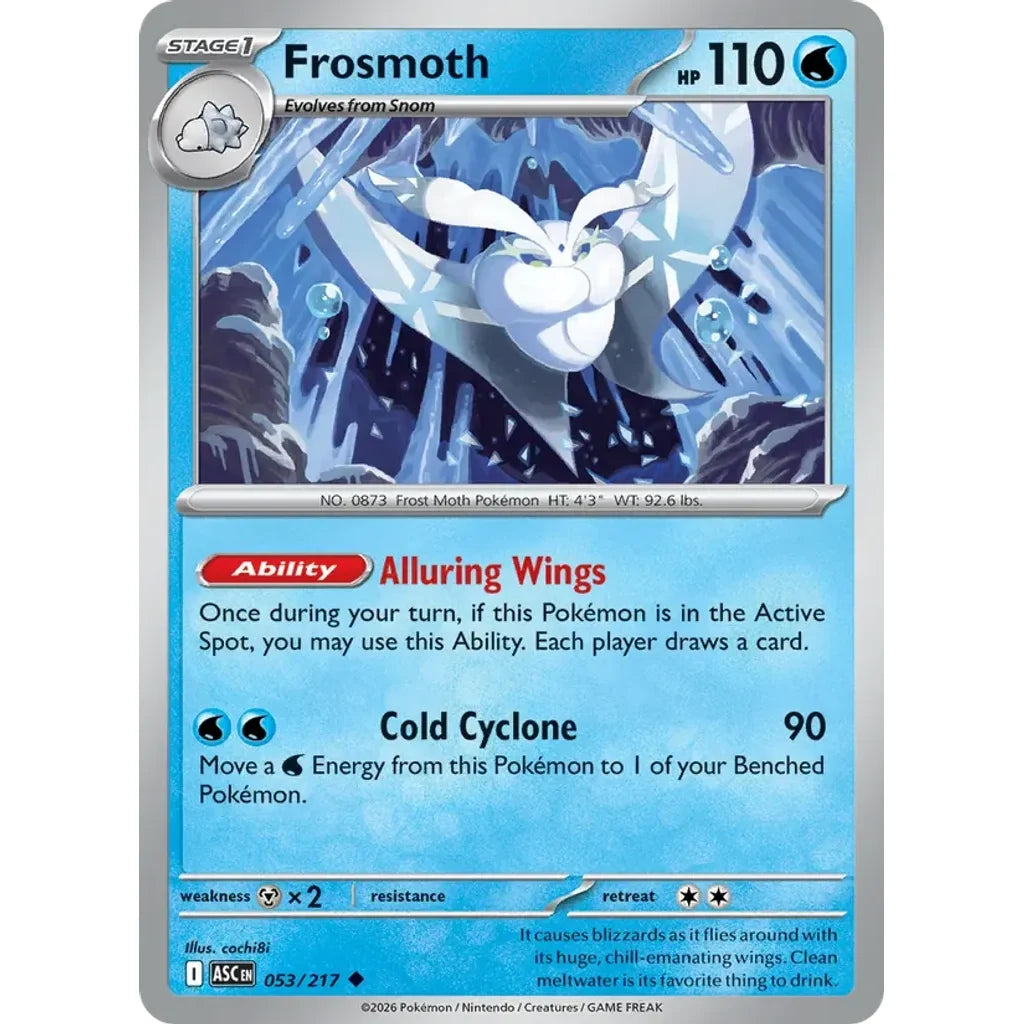 Frosmoth 053/217 Uncommon ME: Ascended Heroes Pokemon Near Mint (NM) przód