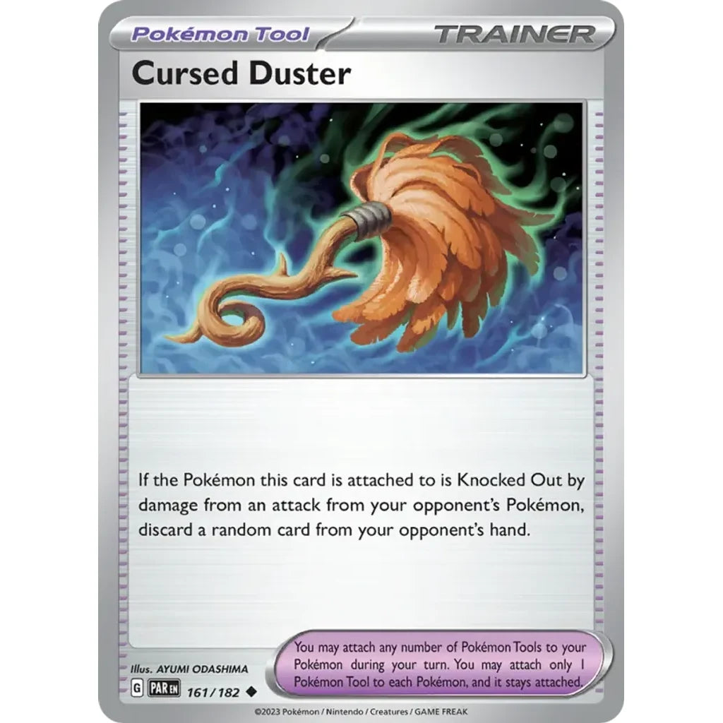 Cursed Duster 161/182 Uncommon Paradox Rift Pokemon Near Mint (NM) przód