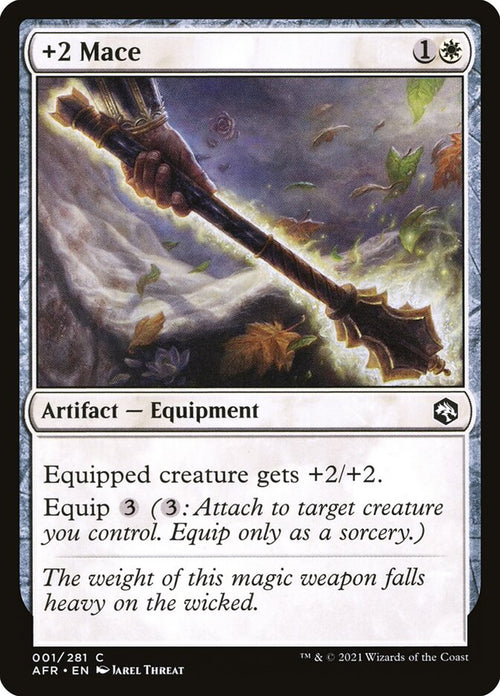 +2 Mace 1 Common Adventures in the Forgotten Realms Magic: The Gathering Near Mint (NM) przód