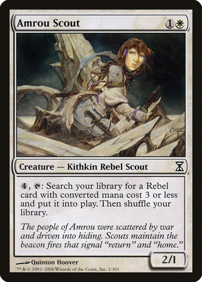 Amrou Scout 1 Common Time Spiral Magic: The Gathering Near Mint (NM) przód