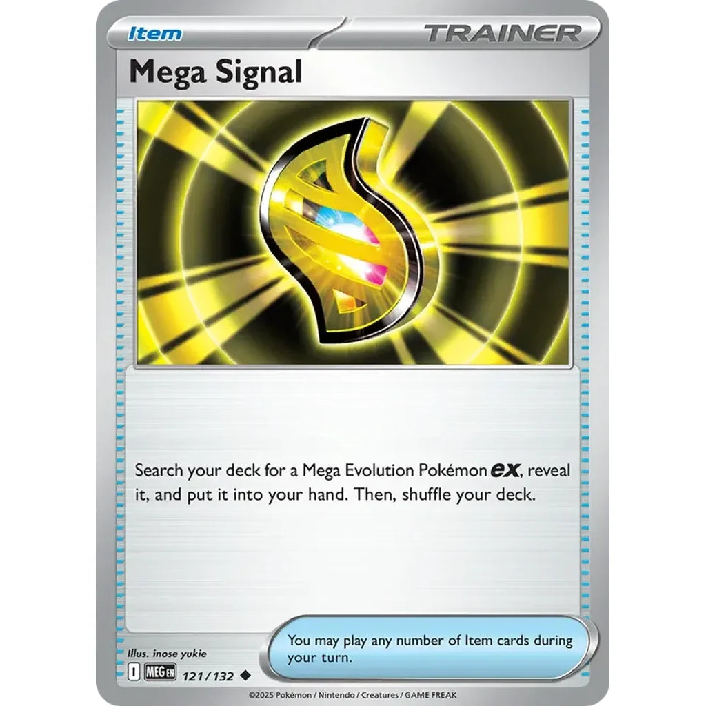 Mega Signal 121/132 Uncommon Mega Evolution Pokemon Near Mint (NM) przód