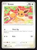 Eevee Common SV03: Obsidian Flames 166/197 Near Mint (NM) przód