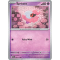 Spritzee 038/131 Common Prismatic Evolutions Pokemon Reverse Holo Lightly Played (LP) przód