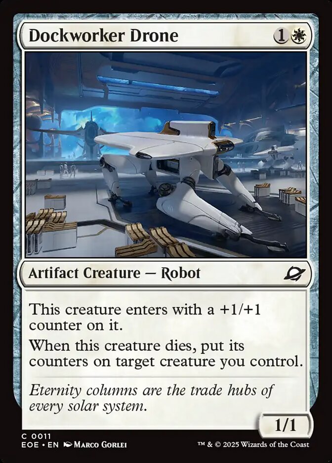 Dockworker Drone 11 Common Edge of Eternities Magic: The Gathering Near Mint (NM) przód